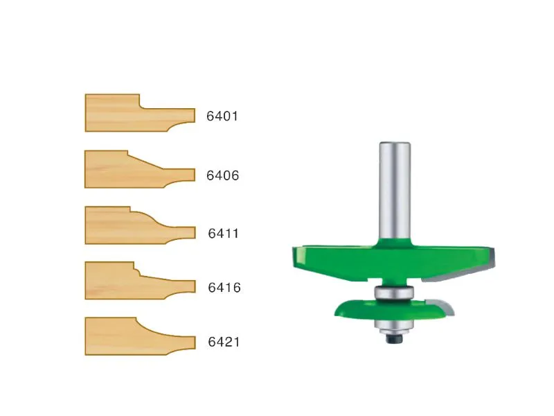 Raised Panel Bits With Under Cutter & Bearing